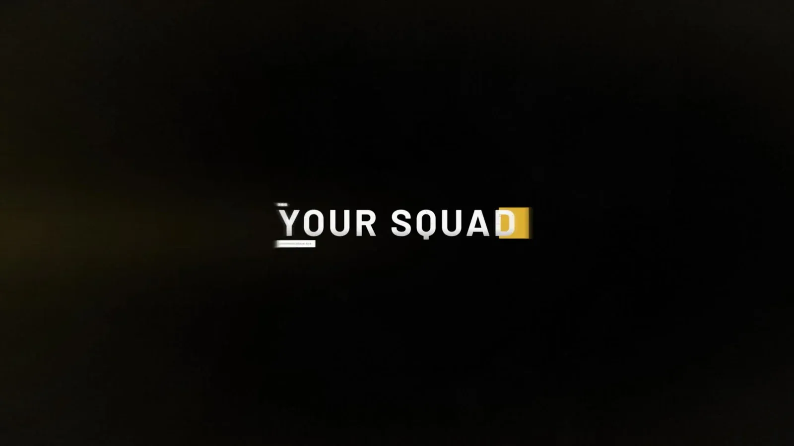 WARDOGS title card reading Your Squad from the official trailer