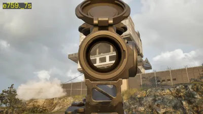 WARDOGS player aiming through an optic over sandbag fortifications