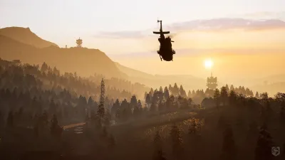WARDOGS helicopter transporting players over the battlefield