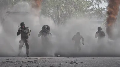 WARDOGS large industrial mountain battlefield showing the expected PC performance load